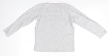 Primark Girls Grey   Top Pyjama Top Size 10-11 Years   - Sleep Queen