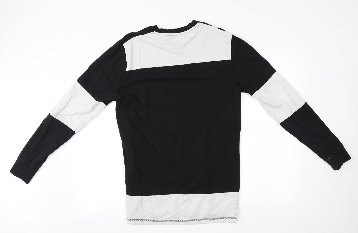 ONLY & SONS Mens Black Round Neck  Cotton Pullover Jumper Size L   - Judgement