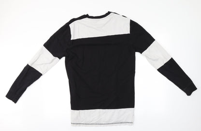 ONLY & SONS Mens Black Round Neck  Cotton Pullover Jumper Size L   - Judgement