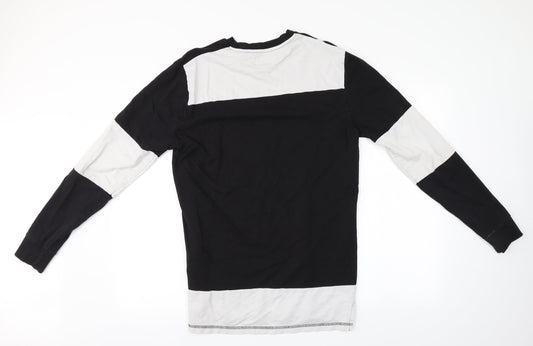 ONLY & SONS Mens Black Round Neck  Cotton Pullover Jumper Size L   - Judgement