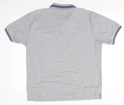 Preworn Mens Grey  Polyester  Polo Size 2XL Collared