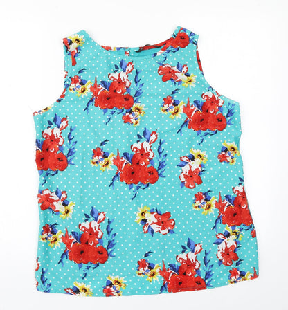 Womens UK Size 16 Dunnes Stores Green Basic Tank