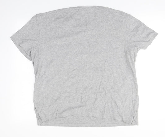 NEXT Mens Grey Round Neck  Cotton Pullover Jumper Size XL