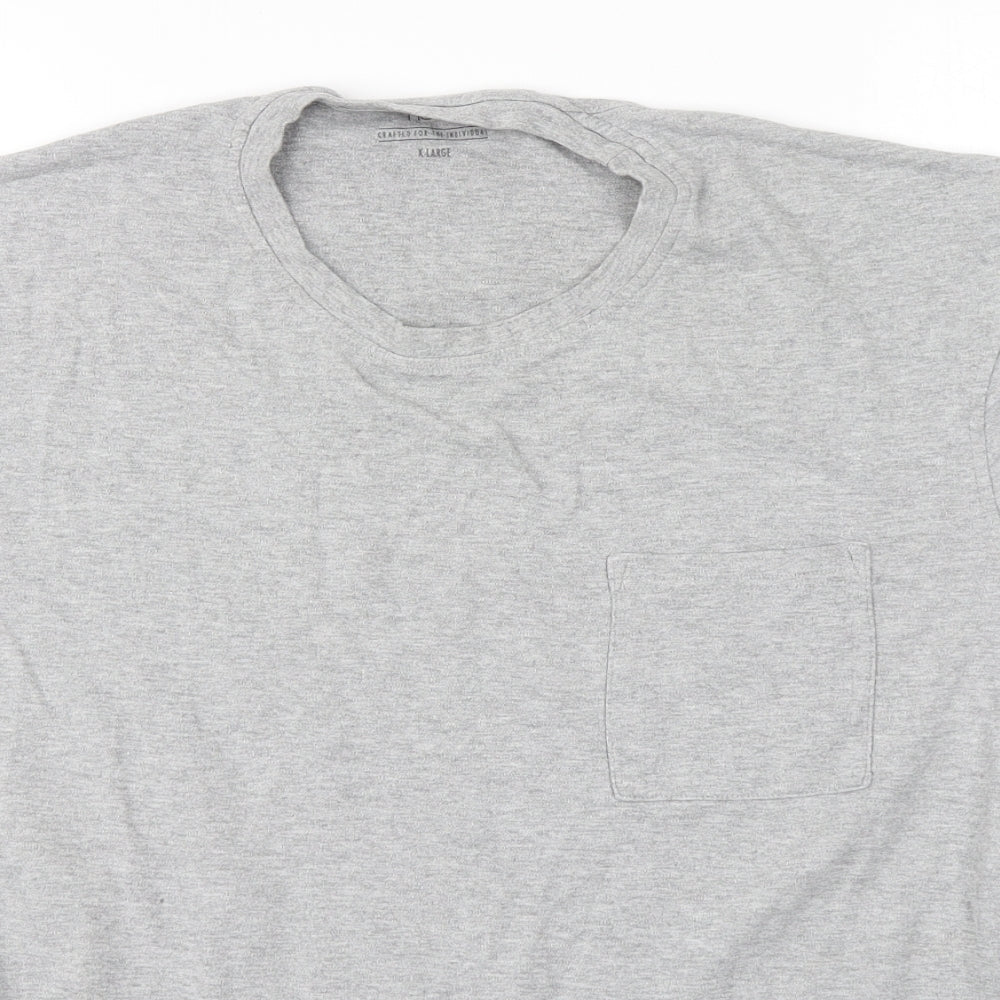 NEXT Mens Grey Round Neck  Cotton Pullover Jumper Size XL