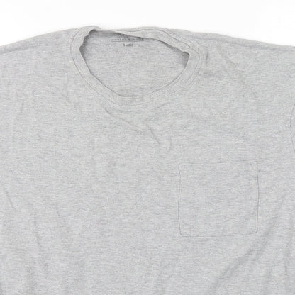 NEXT Mens Grey Round Neck  Cotton Pullover Jumper Size XL