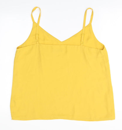 F&F Womens Orange  Polyester Basic Tank Size 18 Off the Shoulder