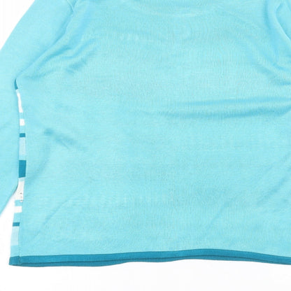 Womens UK Size S casamia Blue Basic T-Shirt
