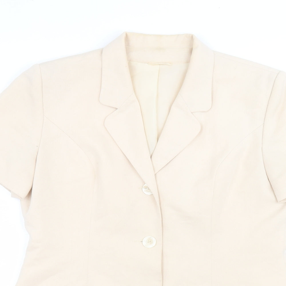 Womens UK Size 14 Dorothy Perkins Beige Jacket