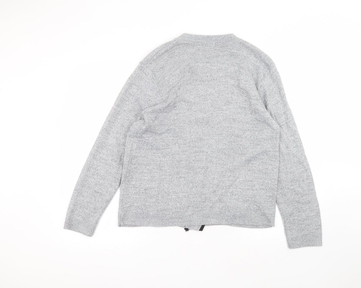 Womens UK Size S hand to hand Grey Cardigan Jumper