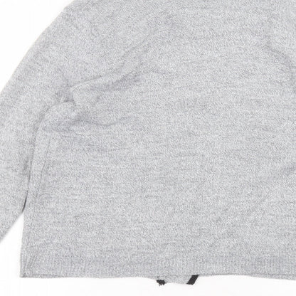 Womens UK Size S hand to hand Grey Cardigan Jumper