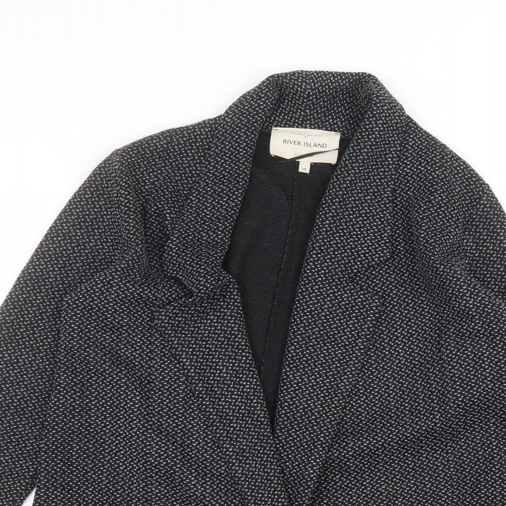 Womens UK Size 10 River Island Black Jacket