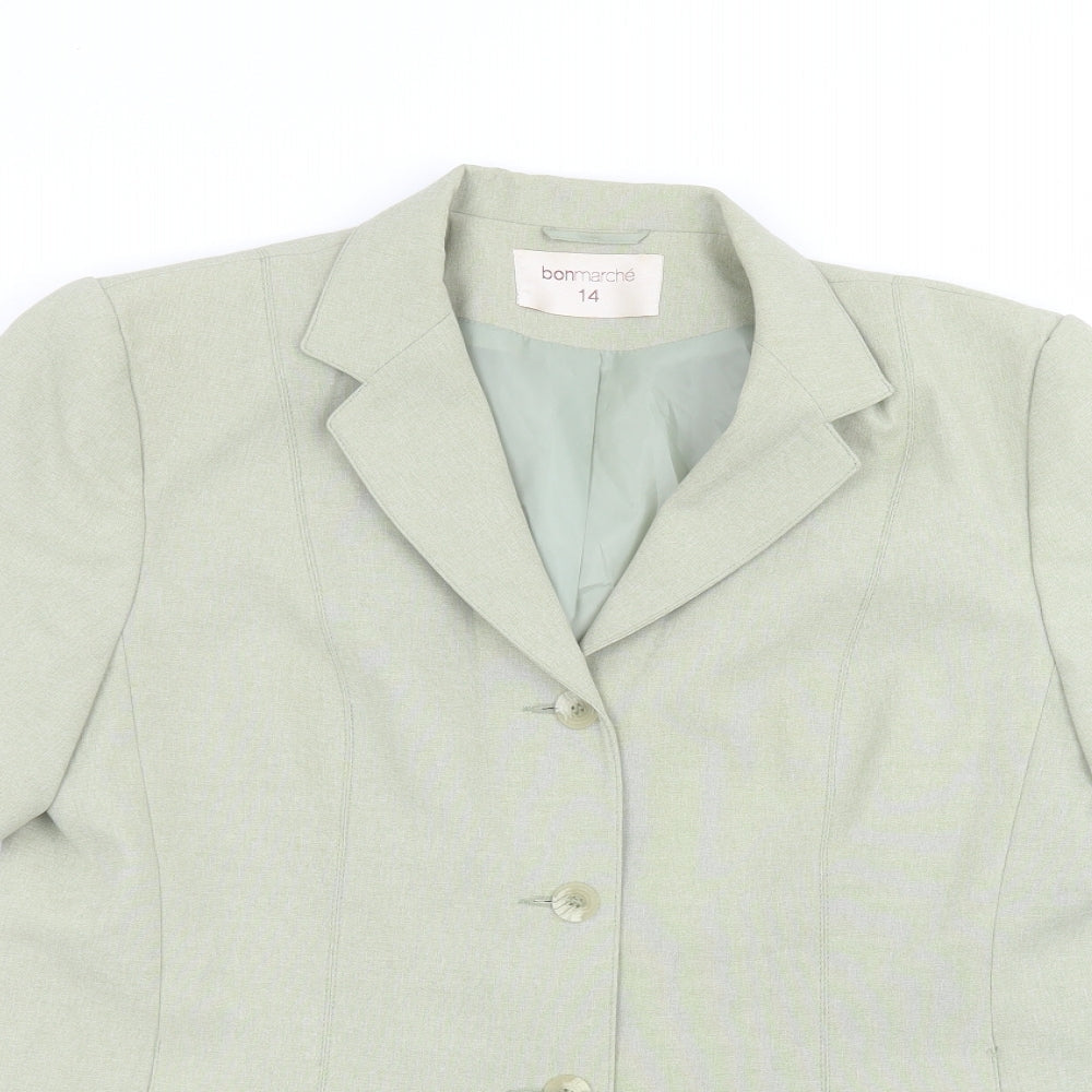 Womens UK Size 14 Bonmarché Green Jacket