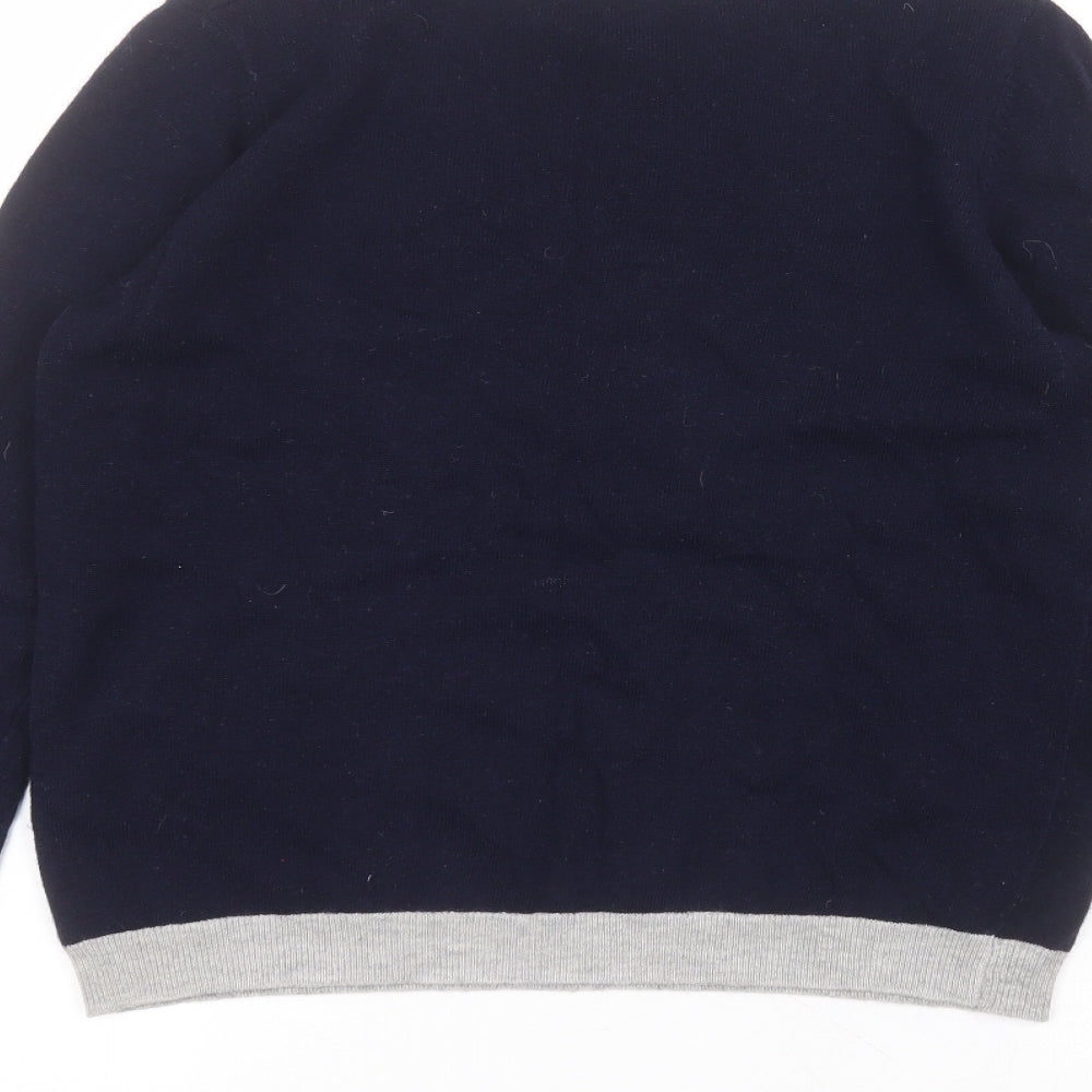 nice things Womens Blue  Viscose Basic T-Shirt Size S Round Neck