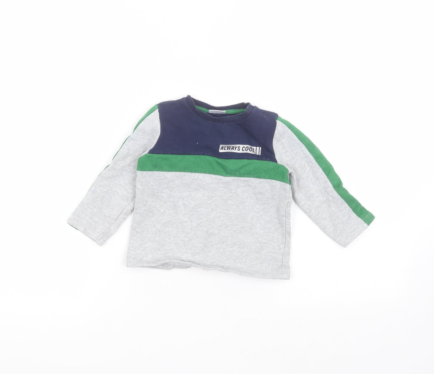 F&F Baby Grey  Cotton Pullover Jumper Size 12-18 Months