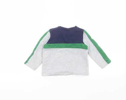 F&F Baby Grey  Cotton Pullover Jumper Size 12-18 Months