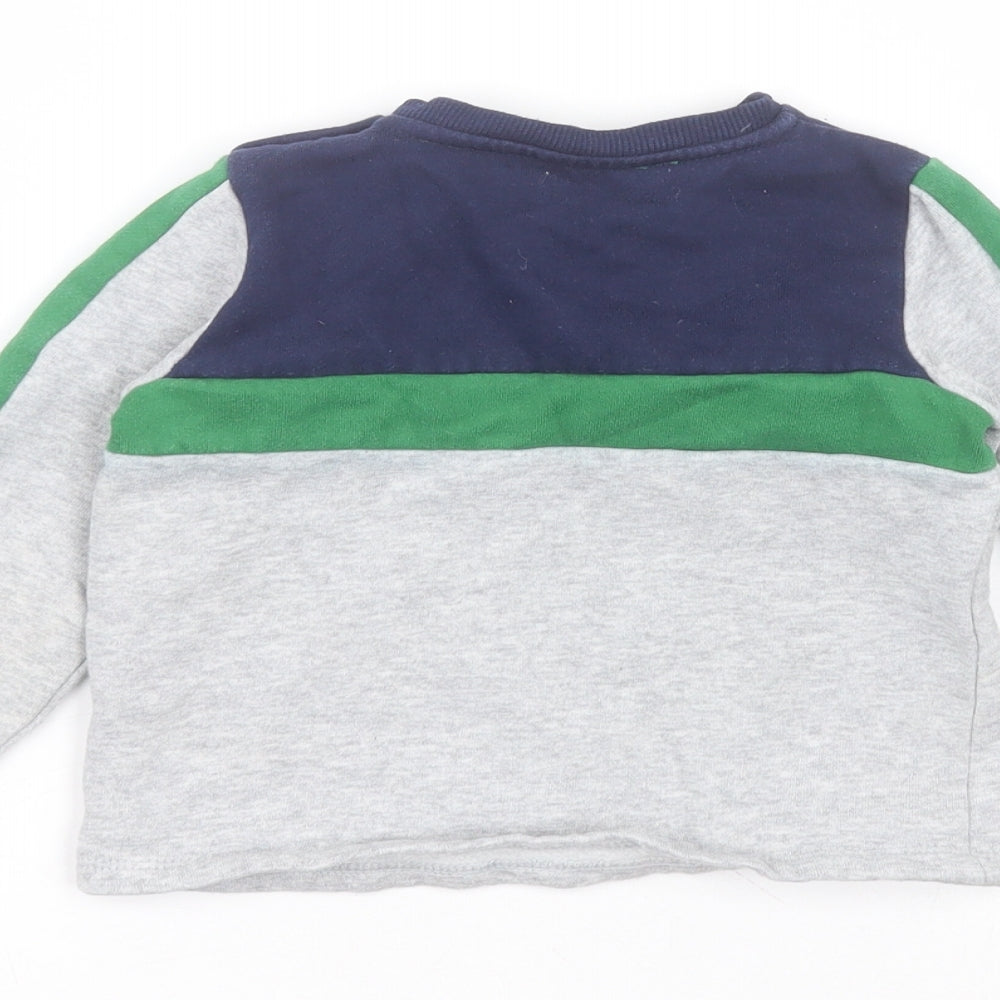 F&F Baby Grey  Cotton Pullover Jumper Size 12-18 Months