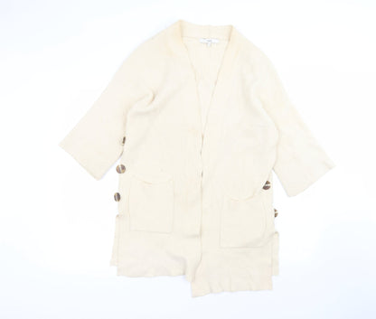 Womens UK Size S NEXT Beige Cardigan Jumper
