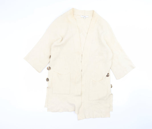 Womens UK Size S NEXT Beige Cardigan Jumper