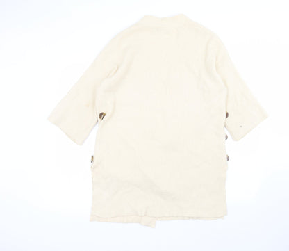 Womens UK Size S NEXT Beige Cardigan Jumper
