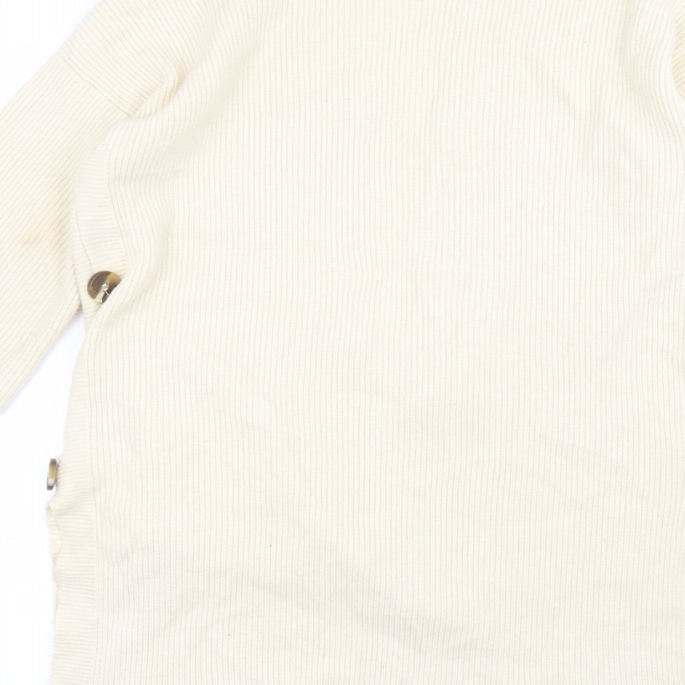 Womens UK Size S NEXT Beige Cardigan Jumper