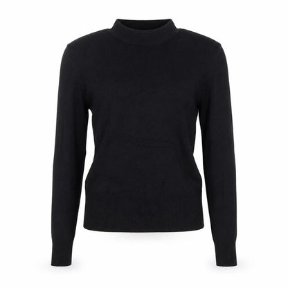 New Look Womens Black  Viscose Basic T-Shirt Size 8 Round Neck