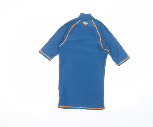 DECATHLON Womens Blue  Polyimide Basic T-Shirt Size XS Round Neck