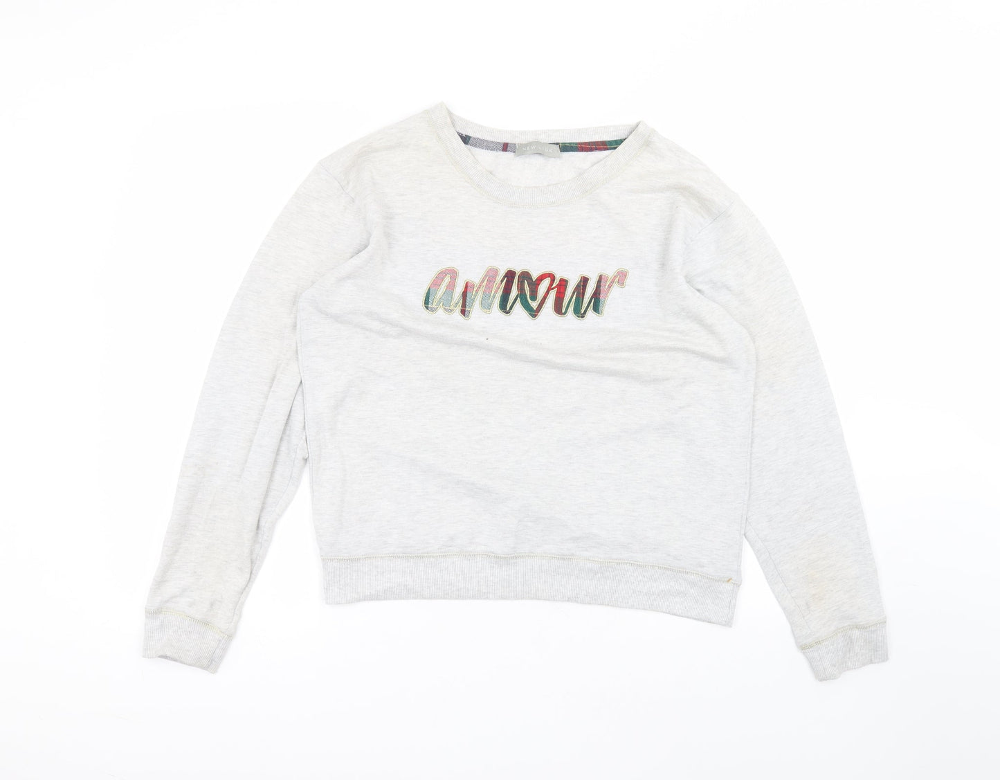 Womens UK Size 12 New Look Grey Pullover Jumper