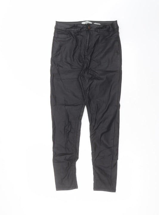Womens UK Size 12 New Look Regular Fit  Black Trousers