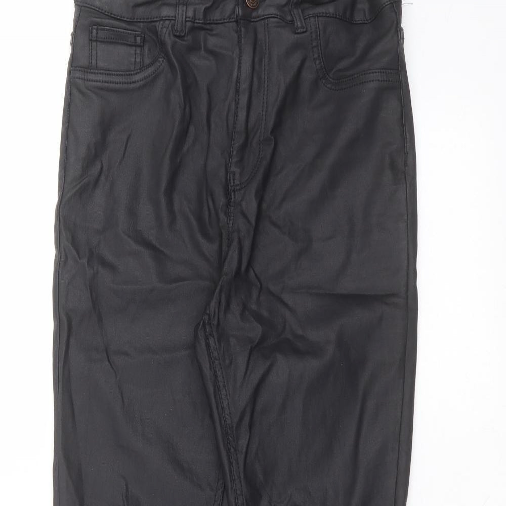 Womens UK Size 12 New Look Regular Fit  Black Trousers