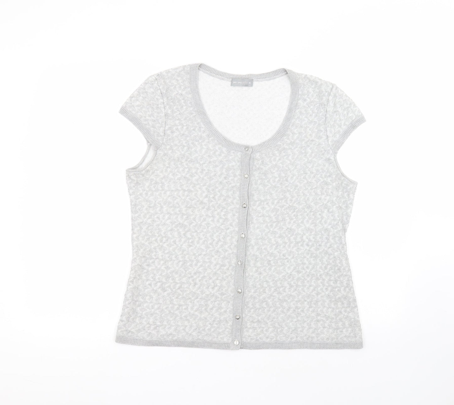 Womens UK Size 16 Marks and Spencer Grey Cardigan Jumper
