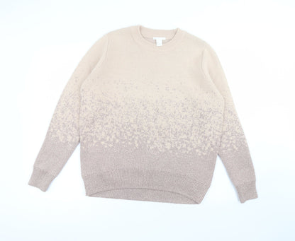 Womens UK Size L H&M Pink Pullover Jumper