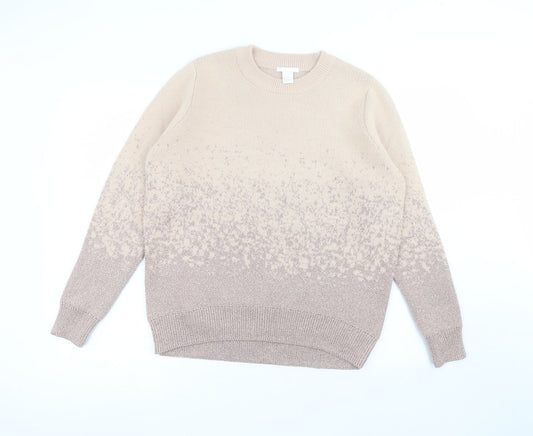 Womens UK Size L H&M Pink Pullover Jumper