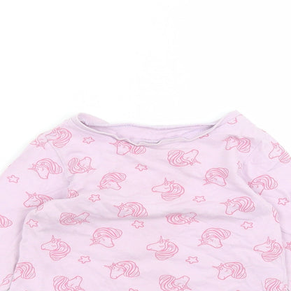 George Baby Purple  Cotton Basic T-Shirt Size 18-24 Months Round Neck