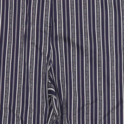 Atmoshphere Womens Blue Striped Cotton Cropped Trousers Size 20 L24 in Regular