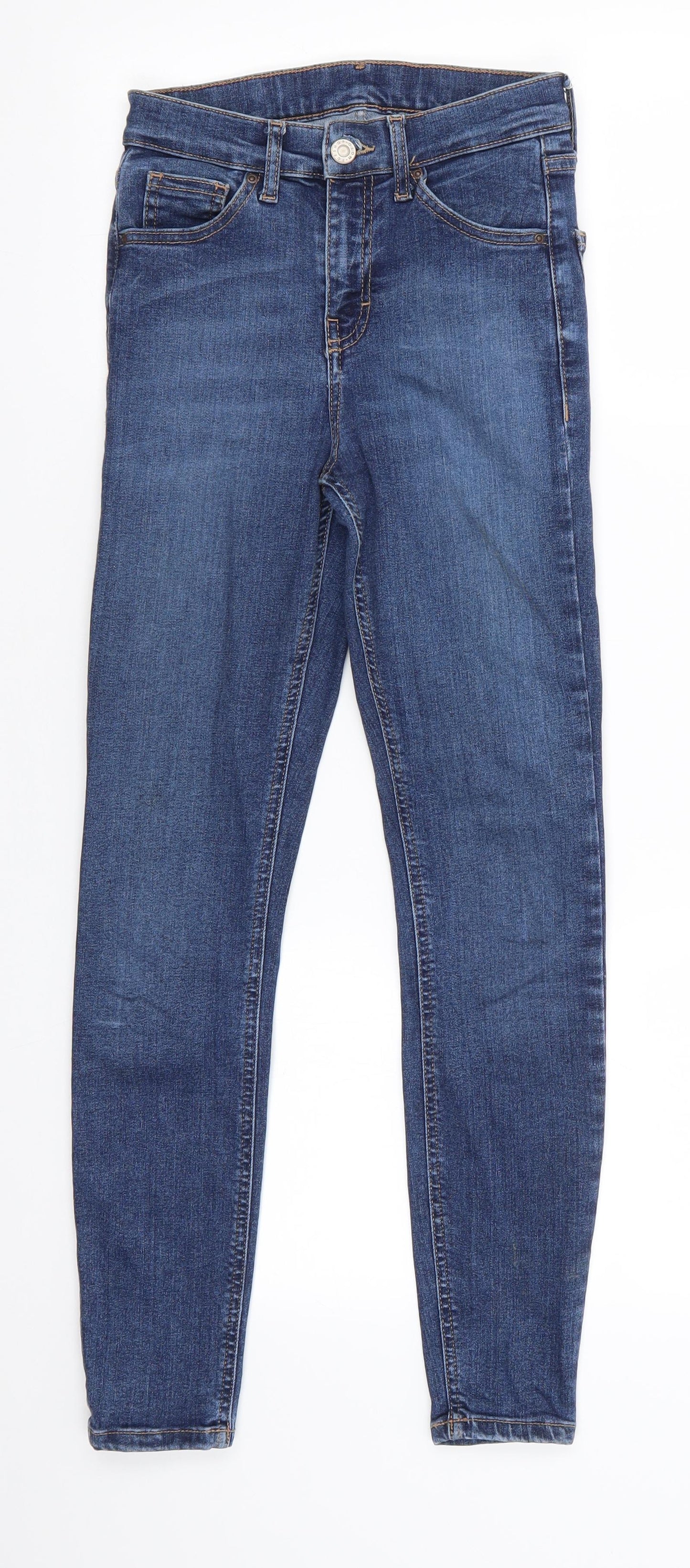 Mens UK Size 25 in Topshop Regular Fit Skinny Blue Jeans