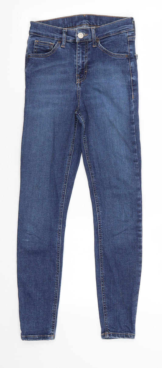 Mens UK Size 25 in Topshop Regular Fit Skinny Blue Jeans