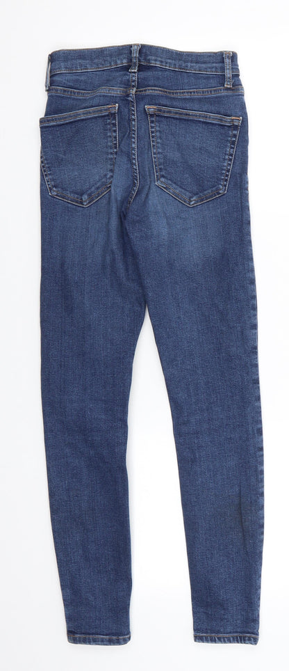 Mens UK Size 25 in Topshop Regular Fit Skinny Blue Jeans