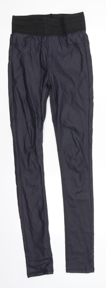 BYoung Womens Grey   Jegging Trousers Size 27 in L31 in Regular  - Skinny Subtle Sheen Deep Waistband
