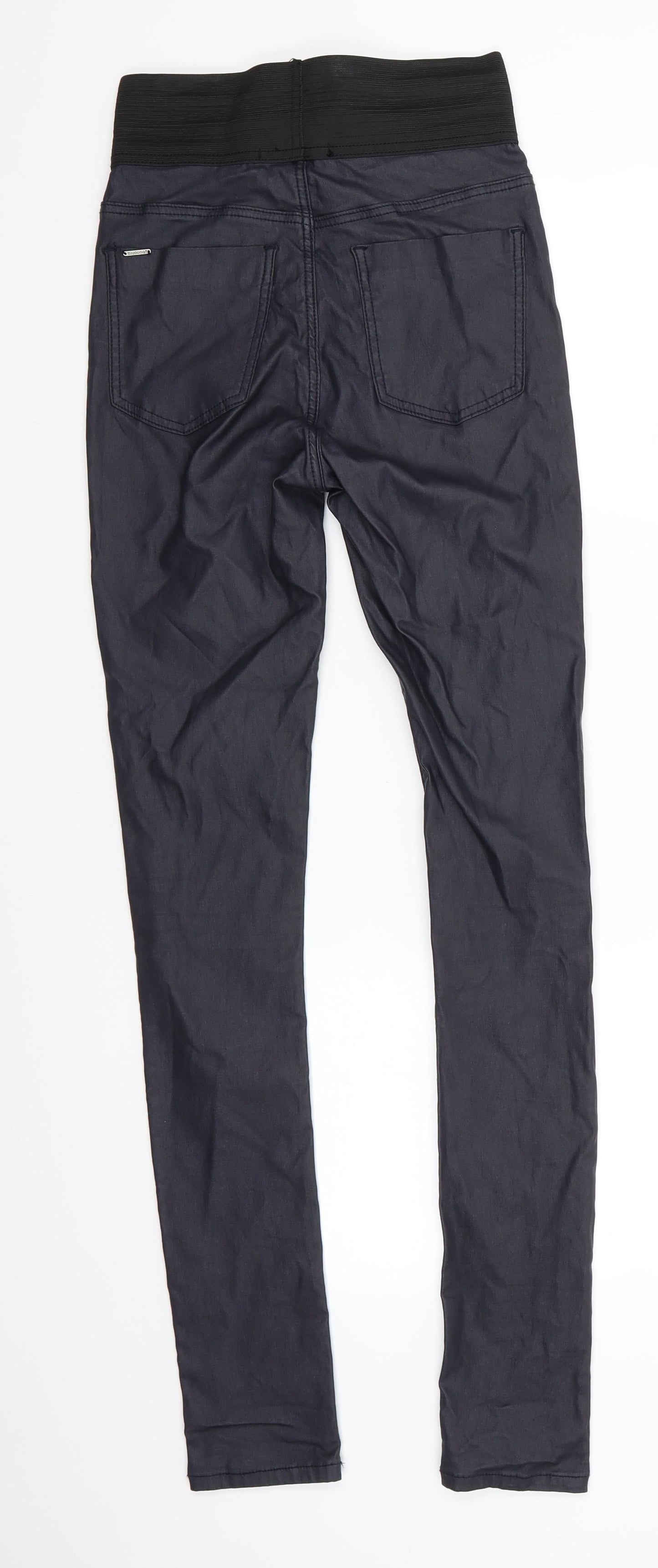 BYoung Womens Grey   Jegging Trousers Size 27 in L31 in Regular  - Skinny Subtle Sheen Deep Waistband