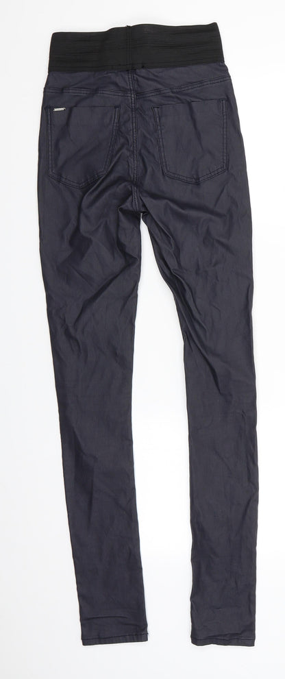 BYoung Womens Grey   Jegging Trousers Size 27 in L31 in Regular  - Skinny Subtle Sheen Deep Waistband