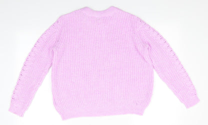 Womens UK Size 10 Dorothy Perkins Pink Pullover Jumper