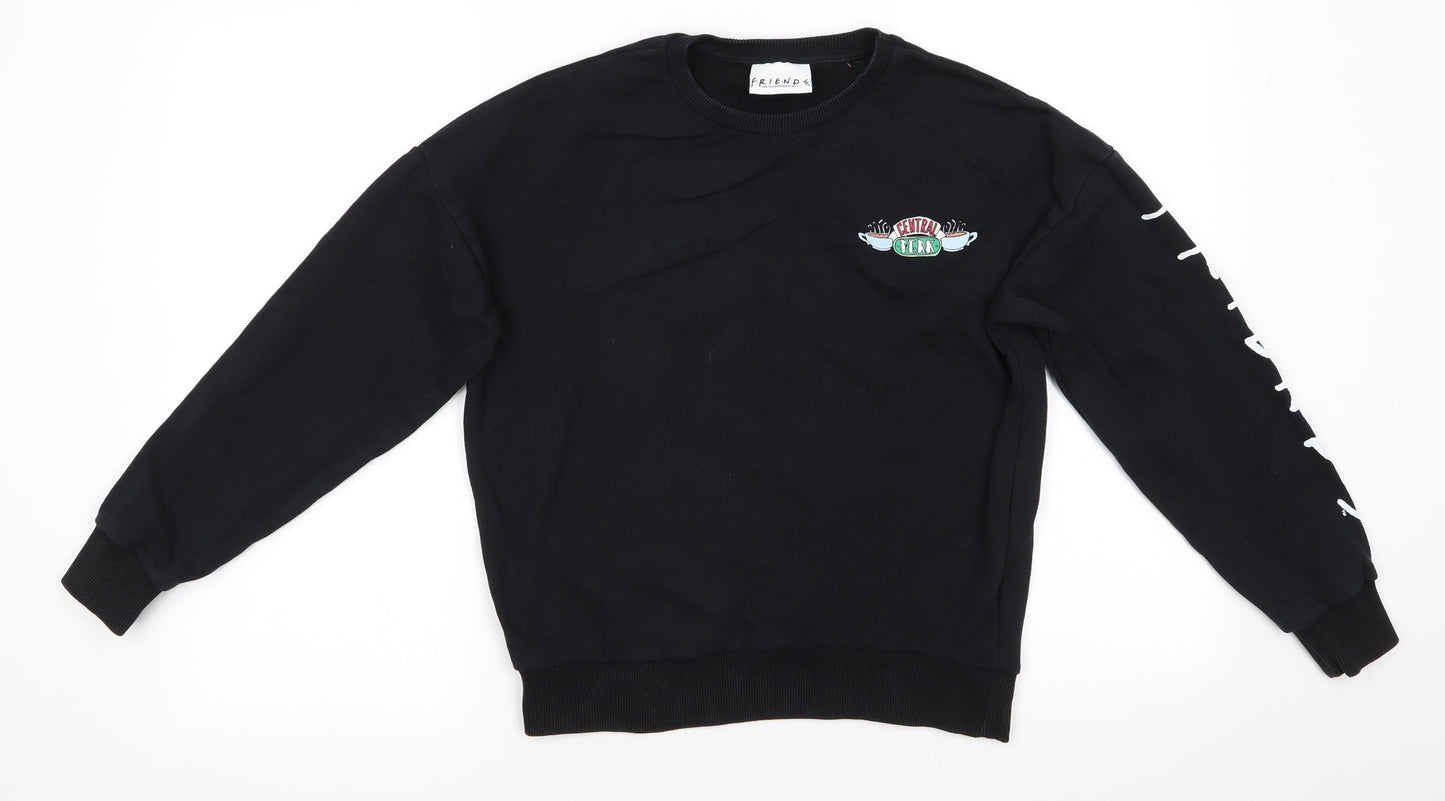 Friends by M&Co Girls Black  Cotton Pullover Sweatshirt Size 13 Years   - Central Perk Friends Coffee