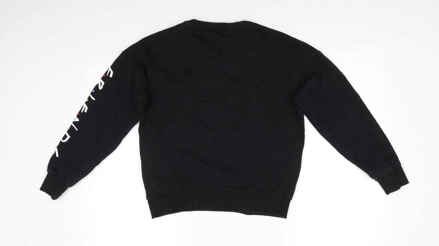 Friends by M&Co Girls Black  Cotton Pullover Sweatshirt Size 13 Years   - Central Perk Friends Coffee