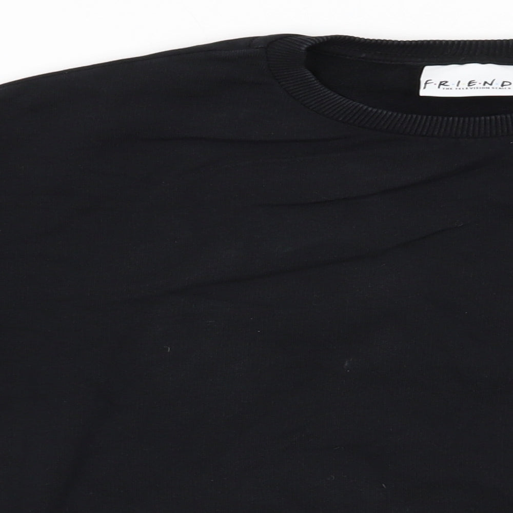 Friends by M&Co Girls Black  Cotton Pullover Sweatshirt Size 13 Years   - Central Perk Friends Coffee