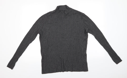 Womens UK Size 14 Papaya Grey Pullover Jumper