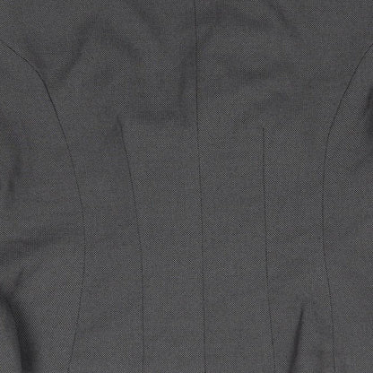 TU Womens Grey Polka Dot Polyester Jacket Suit Jacket Size 12