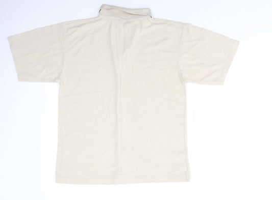 Originals Mens Beige  Polyester  Polo Size M Collared  - Light beige
