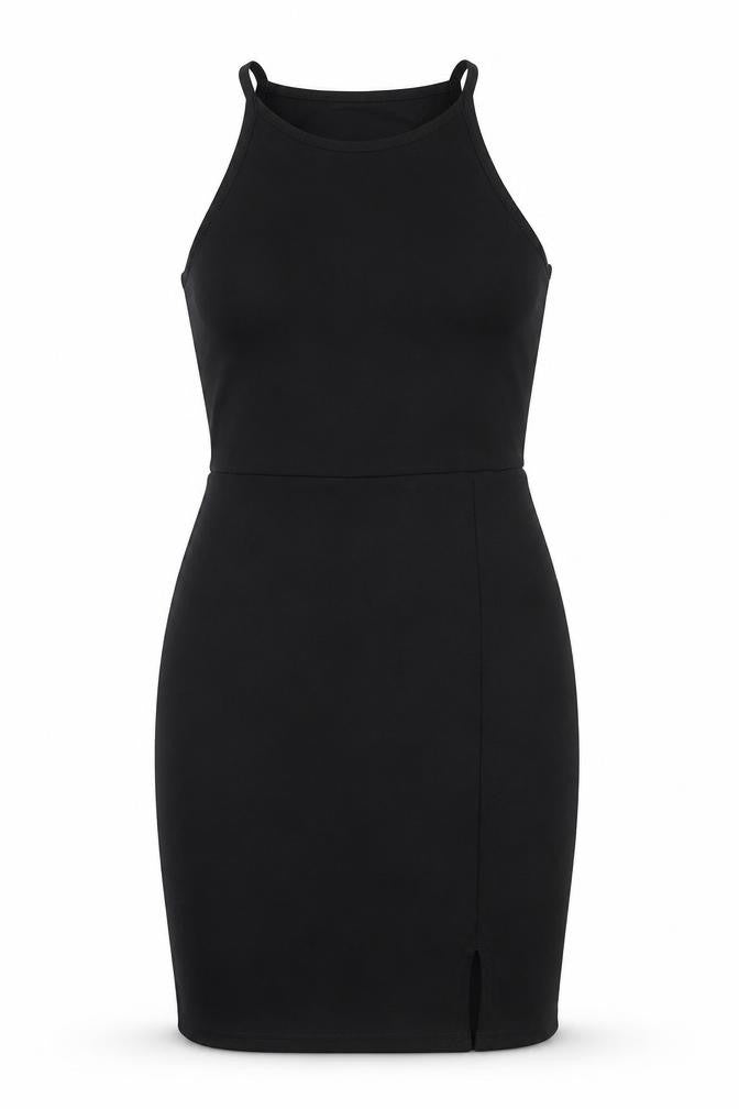 Missguided Womens Black  Polyester Bodycon  Size 12  Square Neck