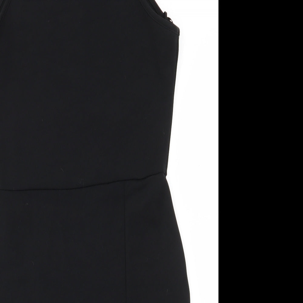 Missguided Womens Black  Polyester Bodycon  Size 12  Square Neck