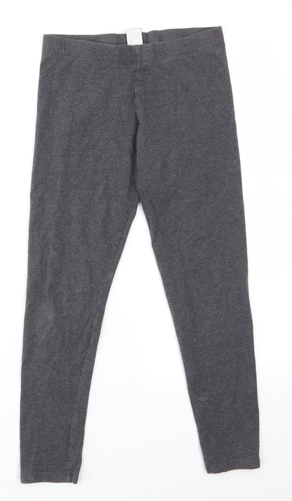 NEXT Girls Grey  Cotton Jogger Trousers Size 11 Years  Regular  - Leggins
